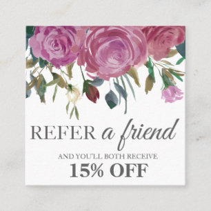De Référencement Les roses roses d'aquarelle ajustent la carte