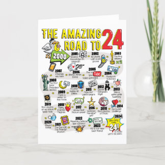 De Remerciements 24e Anniversaire Carte Pour Ami