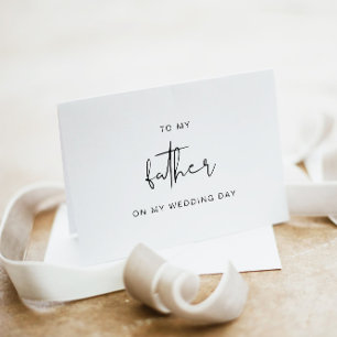 De Remerciements ADELLA À Mon Père Sur Ma Carte Du Jour Du Mariage