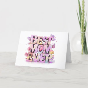 De Remerciements *~* AP72 Photo Emoji Carte Whimsical Mother's Day 