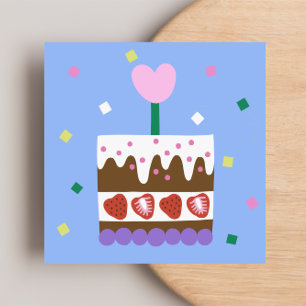 De Remerciements BONJOUR D'ANNIVERSAIRE Carte à billet plat