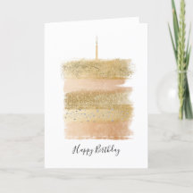 Bonne carte d'anniversaire, Gold Sparkly Birthday 