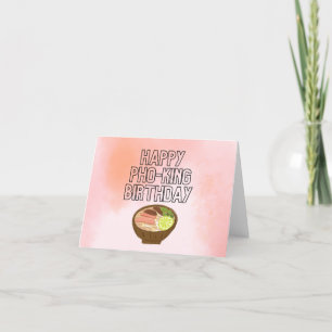 De Remerciements Bonne carte d'anniversaire Pho-King Joyeux anniver