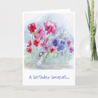 De Remerciements "Bouquet d'anniversaire" Carte d'anniversaire