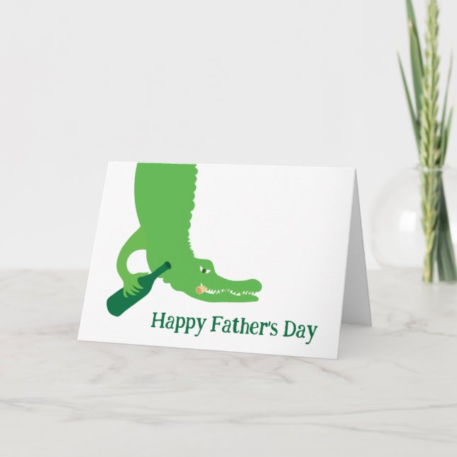 De Remerciements Carte à vin Alligator (Devant)