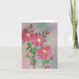 De Remerciements Carte Amaryllis Floral Note