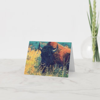 De Remerciements Carte American Bison