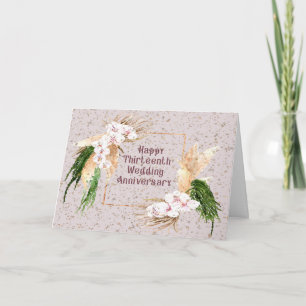 De Remerciements Carte Anniv Treizième Mariage