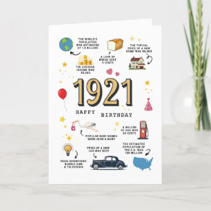 De Remerciements Carte Anniversaire 1921 Pour Grand-Père