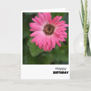 De Remerciements Carte Anniversaire en fleurs roses vives
