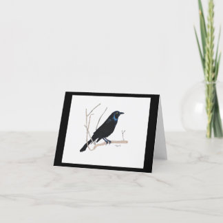 De Remerciements Carte Blackbird Inspiration Note