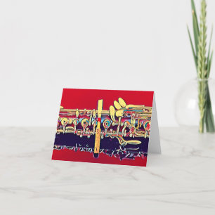 De Remerciements Carte blanche Arty Oboe