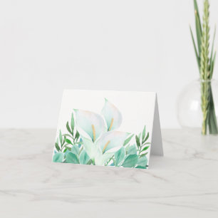 De Remerciements Carte blanche Calla Lily