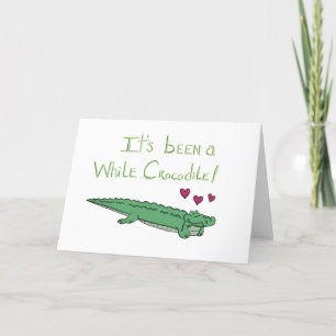 De Remerciements Carte Crocodile
