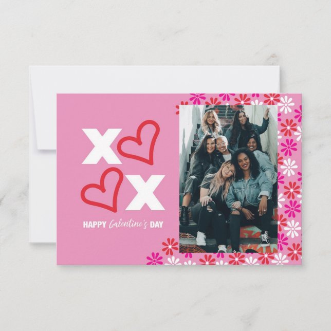 De Remerciements Carte Cute XOXO Galentine's Day (Devant)