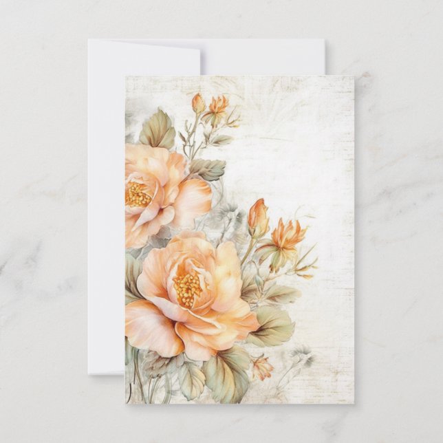 De Remerciements Carte d'absence (Dos)