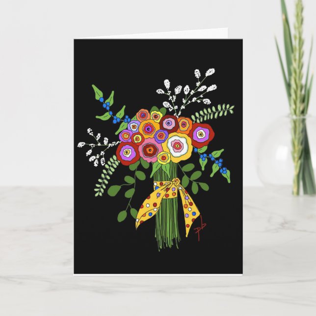 De Remerciements Carte d'amitié pliée. (Devant)