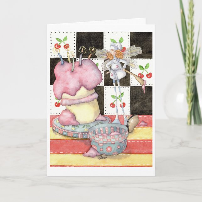 De Remerciements carte d'anniversaire fée (Devant)