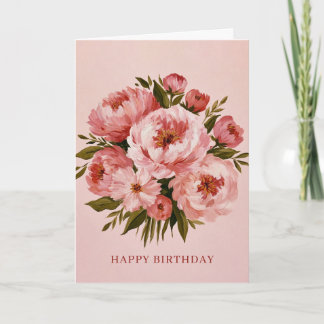 De Remerciements Carte d'anniversaire fleur aquarelle