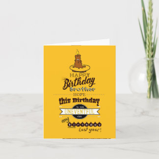 De Remerciements Carte d'anniversaire - Frère