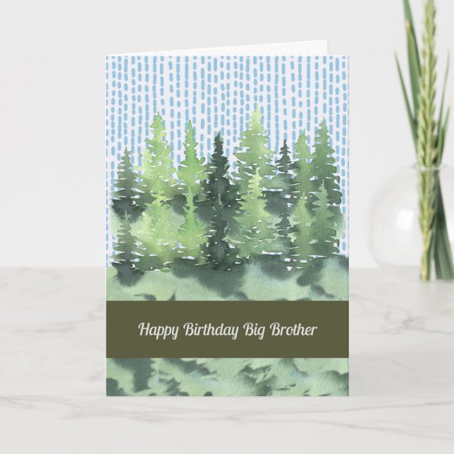 De Remerciements Carte d'anniversaire pour Big Brother (Devant)