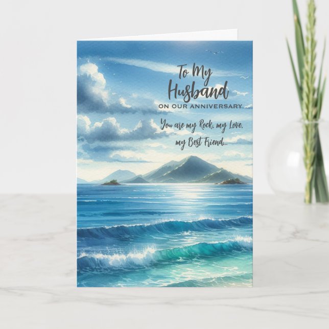De Remerciements Carte d'anniversaire pour mon mari (Devant)