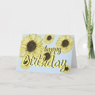 De Remerciements Carte d'anniversaire Sunny Happy