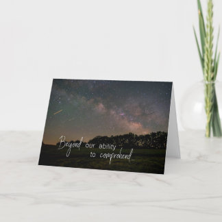 De Remerciements Carte d'encouragement religieux Voie Lactée
