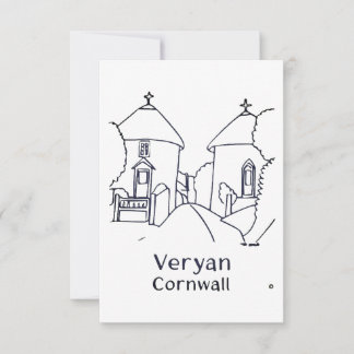 De Remerciements Carte des Veryan Roundhouses