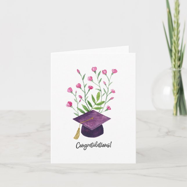 De Remerciements Carte d'études - "Félicitations !" Cadeau principa (Devant)