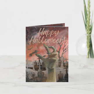 De Remerciements Carte d'Halloween Zombie