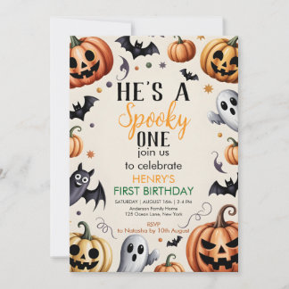 De Remerciements Carte d'invitation d'anniversaire Halloween Jack-O