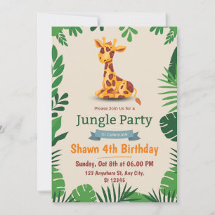 De Remerciements Carte d'invitation d'anniversaire verte simple mig