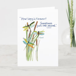 De Remerciements Carte Dragonfly Watercolor avec citation Lewis Car