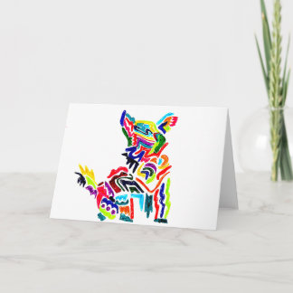 De Remerciements Carte Fiesta Dog