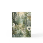 Carte florale flanc simple et élégante