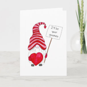 De Remerciements Carte Gnome Valentine's Day