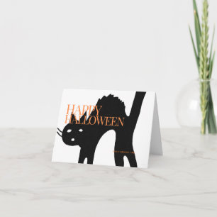 De Remerciements Carte Halloween Halloween effrayant Chat Halloween