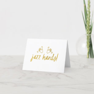 De Remerciements Carte Jazz Hands