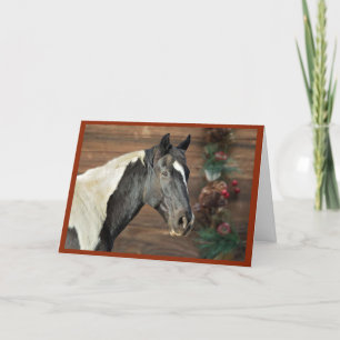 De Remerciements Carte Joyeuses Fêtes Paint Horse