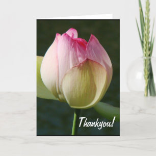 De Remerciements Carte Lotus Flower Thankyou