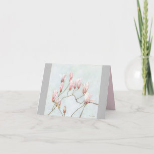 De Remerciements Carte Magnolia Blossom
