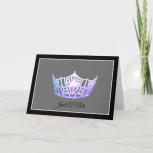 De Remerciements Carte Miss America Purple Crown