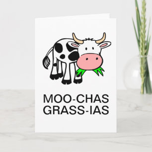 De Remerciements Carte Moo-chas Grass-ias (Muchas Gracias)