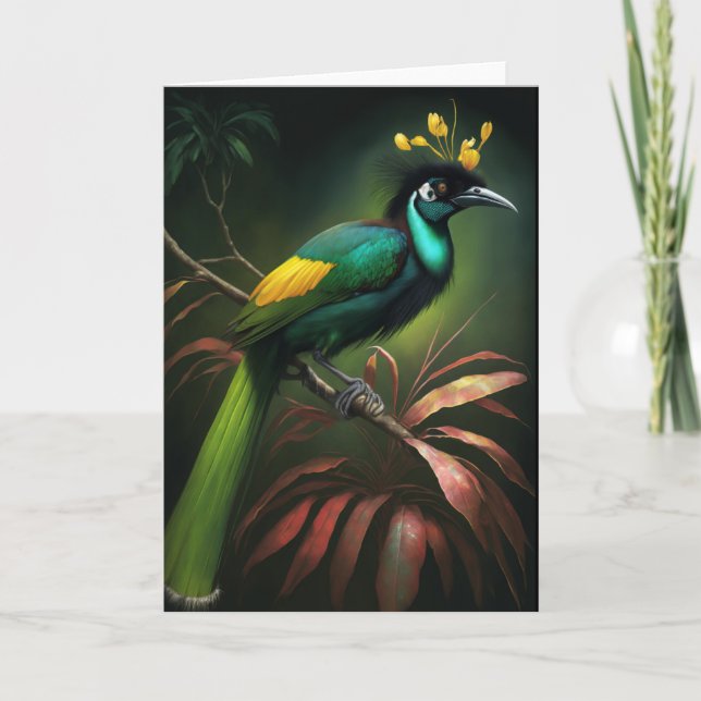 De Remerciements Carte Oiseau du Paradis (Devant)