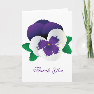 De Remerciements Carte Pansy