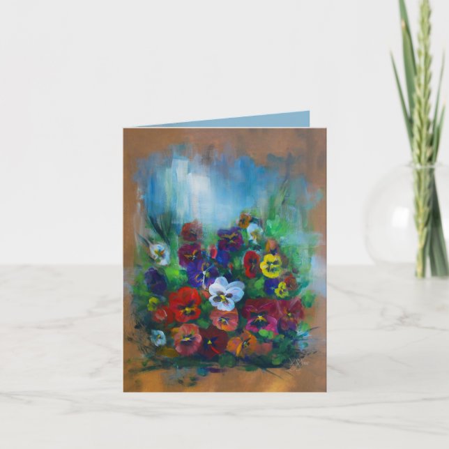 De Remerciements Carte Pansy (Devant)