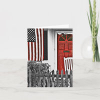 Carte Patriotic American Front Porte Note