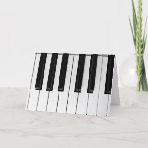 De Remerciements Carte Piano