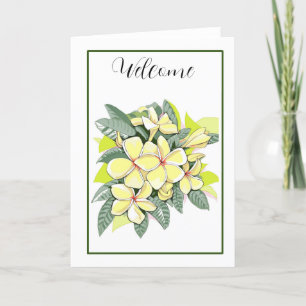 De Remerciements Carte Plumeria